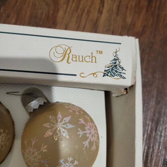Glass Christmas Ornaments VINTAGE Lot 24 pcs boxed Rauch Ind. Frosted Kitschy - Picture 12 of 12